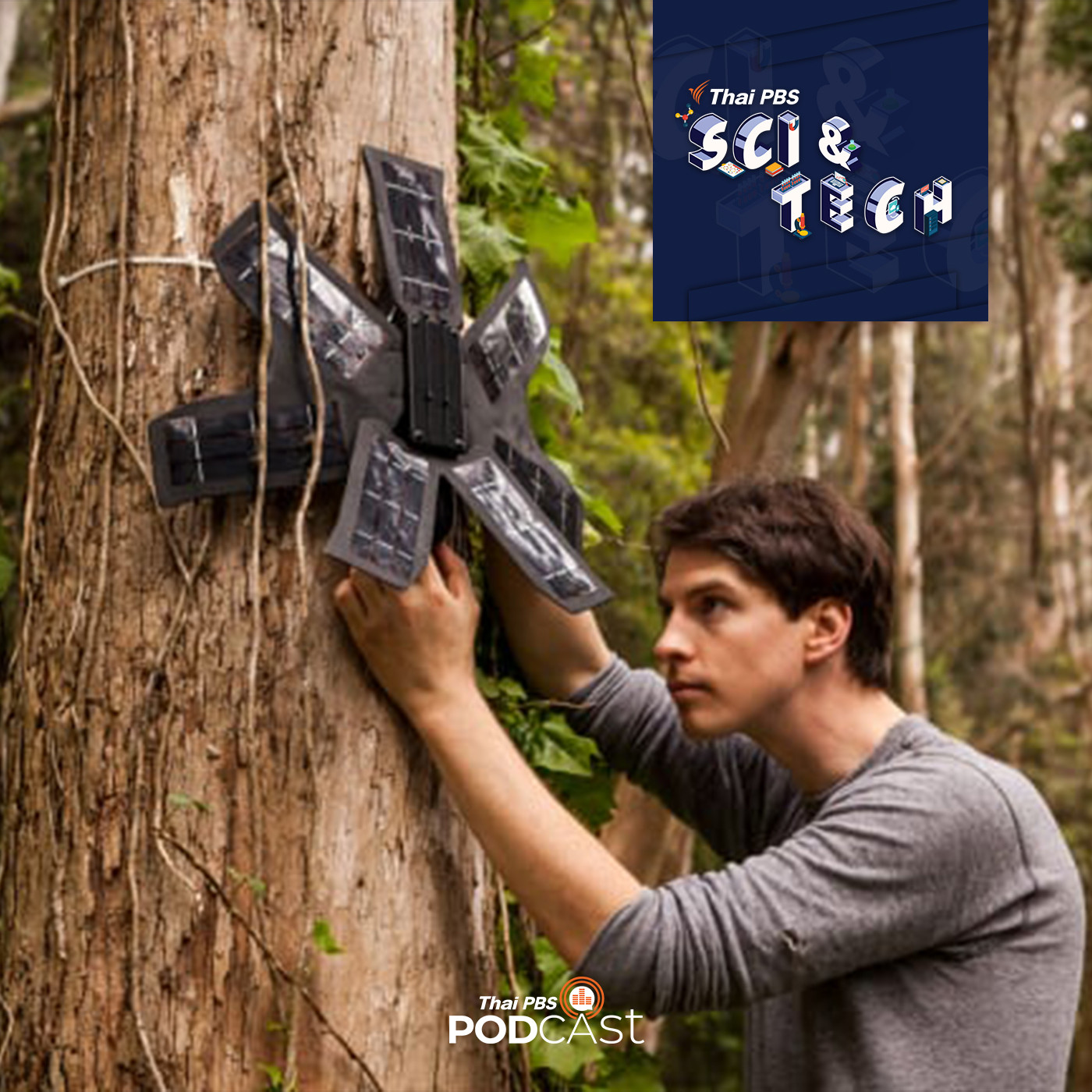 Sci &amp; Tech EP. 335: AI ฟังเสียงจากป่า แก้ปัญหาการบุกรุกและล่าสัตว์ episode artwork