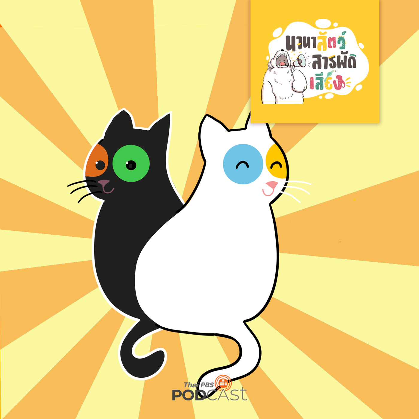 นานาสัตว์สารพัดเสียง EP. 73: ตาแมวทำไมมีหลายสี episode artwork