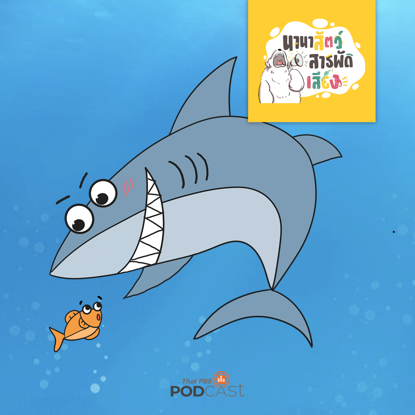 นานาสัตว์สารพัดเสียง EP. 75: ทำอย่างไรเมื่อเจอฉลาม (ไม่) ร้ายในทะเล! episode artwork