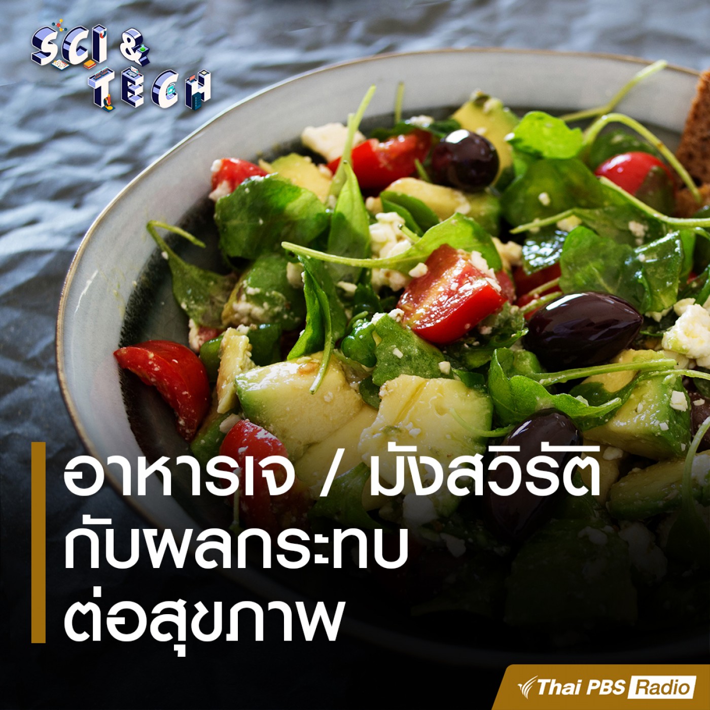 Sci &amp; Tech : อาหารเจ / มังสวิรัติกับผลกระทบต่อสุขภาพ episode artwork